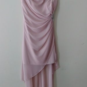 Teese Me Semi formal Strapless Crepe Pink Dress
